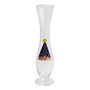 Vaso Solitário com Vela em Formato de Rosa - 24 cm 