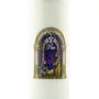 Vela Advento Branca para Altar Nascimento Colorido - 20 x 7 cm 