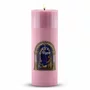 Vela Advento Rosa para Altar Nascimento Colorido - 20 x 7 cm 