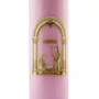 Vela Advento Rosa para Altar Nascimento Dourado - 20 x 7 cm 