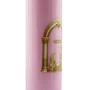Vela Advento Rosa para Altar Nascimento Dourado - 20 x 7 cm 