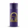 Vela Advento Roxa para Altar Nascimento Dourado - 20 x 7 cm