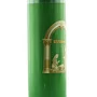 Vela Advento Verde para Altar Nascimento Dourado - 20 x 7 cm 