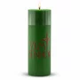 Vela Advento Verde para Altar Vem Senhor - 20 x 7 cm