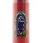 Vela Advento Vermelha para Altar Nascimento Colorido - 20 x 7 cm 