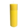 Vela Altar 20 cm x 7 cm Amarela Texturizada