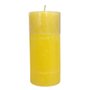 Vela Altar 20 cm x 9 cm Amarela Texturizada