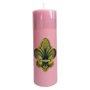 Vela Altar e Advento 20 cm x 7 cm Rosa - Flor de Lis
