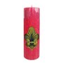 Vela Altar e Advento 20 cm x 7 cm Vermelha Texturizada - Flor de Lis