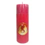 Vela Altar e Advento 20 cm x 7 cm Vermelha Texturizada - Nascimento