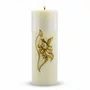 Vela Advento Branca para Altar Anjo - 20 x 7 cm 