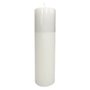 Vela Altar e Advento 25 cm x 7 cm Branca Texturizada