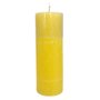 Vela Altar 25 cm x 9 cm Amarela Texturizada