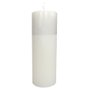 Vela Altar e Advento 25 cm x 9 cm Branca Texturizada