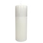 Vela Altar e Advento 25 cm x 9 cm Branca Texturizada
