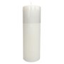 Vela Altar e Advento 30 cm x 9 cm Branca Texturizada