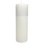 Vela Altar e Advento 30 cm x 9 cm Branca Texturizada