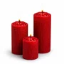 Vela Decorativa 3 Velas Vermelhas