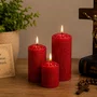 Vela Decorativa 3 Velas Vermelhas