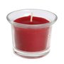 Vela Decorativa Vidro Vermelha - 5 cm x 6 cm