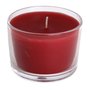 Vela Decorativa Vidro Vermelha - 5,5 cm x 7,5 cm