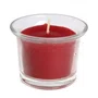 Vela Decorativa Vidro Vermelha - 5 cm x 6 cm