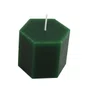 Vela Sextavada de Natal Verde