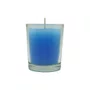 Vela Vidro Decorativa Azul - 6 cm x 5 cm