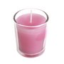 Vela Vidro Decorativa Rosa - 6 cm x 5 cm