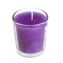 Vela Vidro Decortiva Roxa - 6 cm x 5 cm
