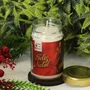 Vela Vidro Perfumada Feliz Natal Vermelho 